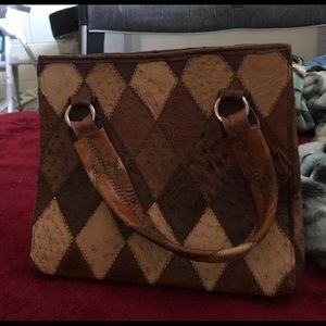 Real animal skin bag